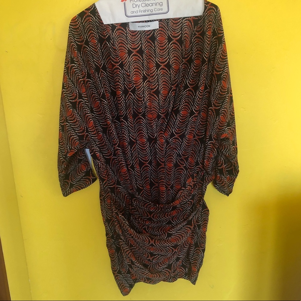 100% Silk drape dress